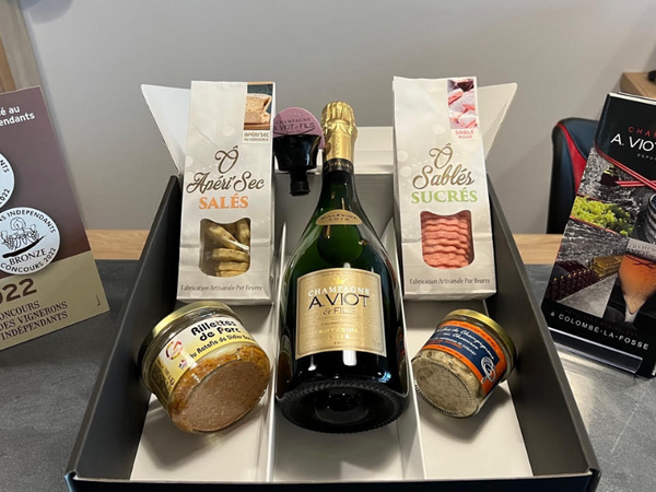 Coffret cadeau Champagne Brut AOC Le Gourmand