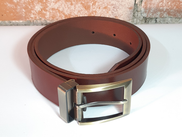 25mm / 1 Ceinture anti-trou de trou de cuir, tanné végétal fait à