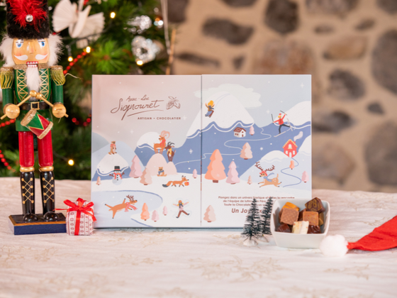 Calendrier de l'avent chocolats artisanaux 2024