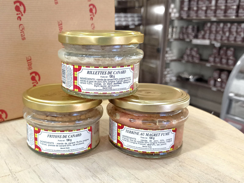 Coffret Trésors d'Albi : Rillettes, Fritons et Terrine