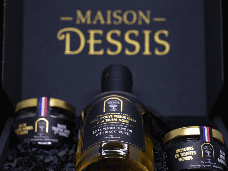 Coffret Prestige Truffes : Brisures, Jus et Huile d'Olive Vierge Extra