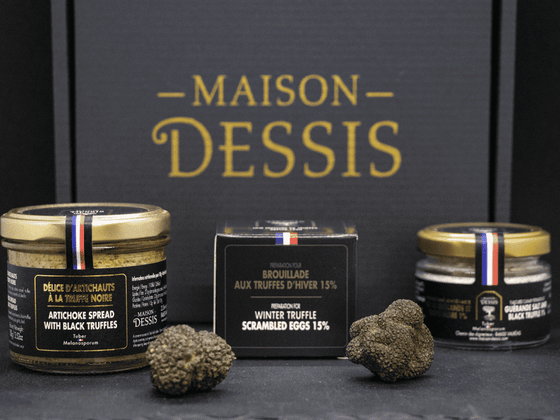 Coffret Trio Truffes : Brouillade, Sel de Guérande et Tartinable Artichaut