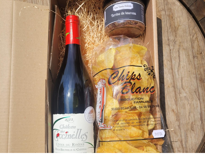 Coffret Apéro du Rhône : Boisson festive, Chips et Terrine