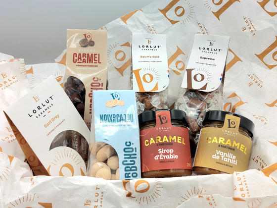 Coffret Famille : 3 Sachets Caramels, 2 Enrobés , 1 Pâte à Tartiner