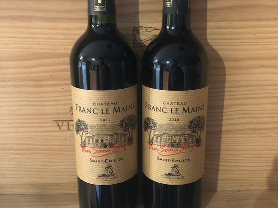 Coffret Duo Château Franc le Maine Saint Emilion -sans souffre-