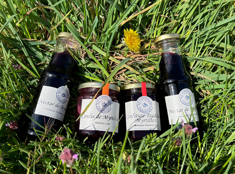 Coffret Myrtille Coulis, Nectars et Confiture