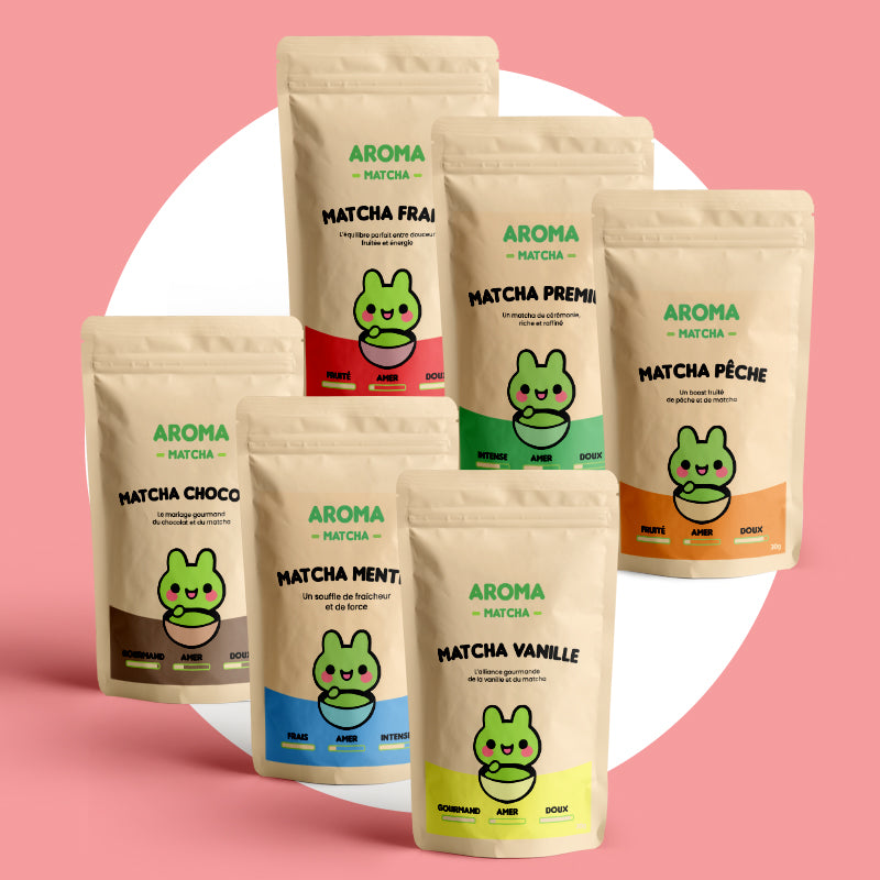 Coffret Matcha Multi Saveurs + Cuillère doseuse offert