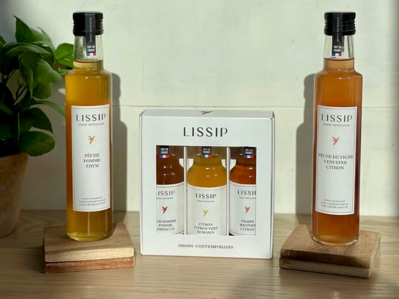 2 sirops artisanaux de 25 cl et 1 coffret découverte (3x10cl)