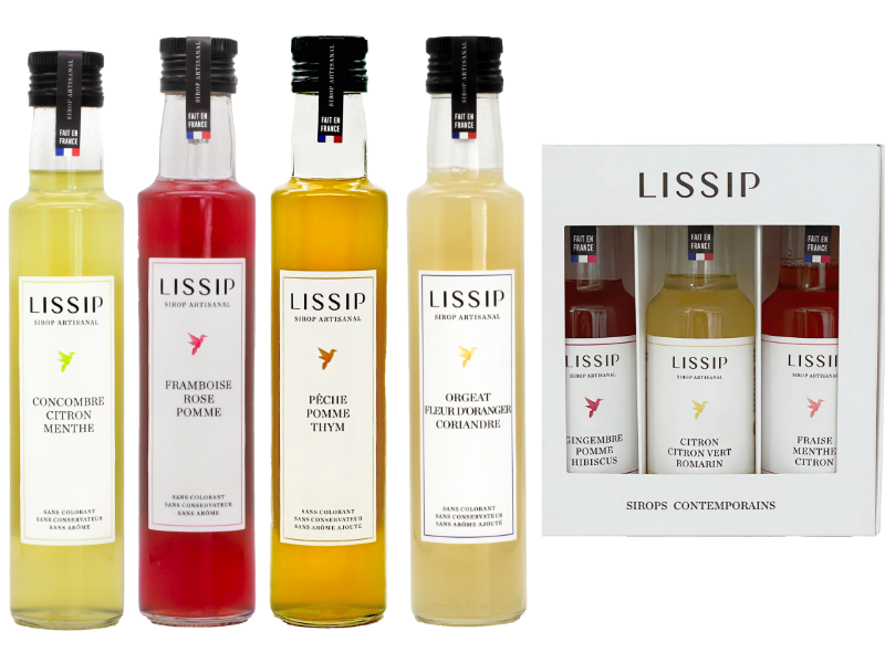 L'intégrale de Lissip : 5 sirops de 25 cl et un coffret découverte