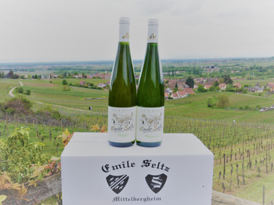 Coffret vin d'Alsace 6 bouteilles de vin blanc AOC Gewurztraminer, Rie